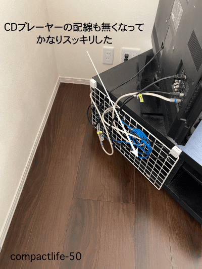 テレビ裏