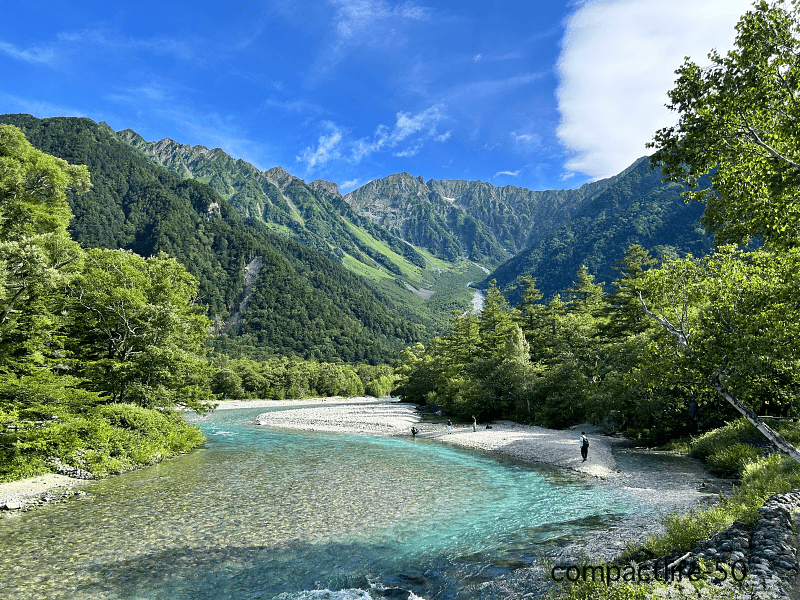 晴れた上高地