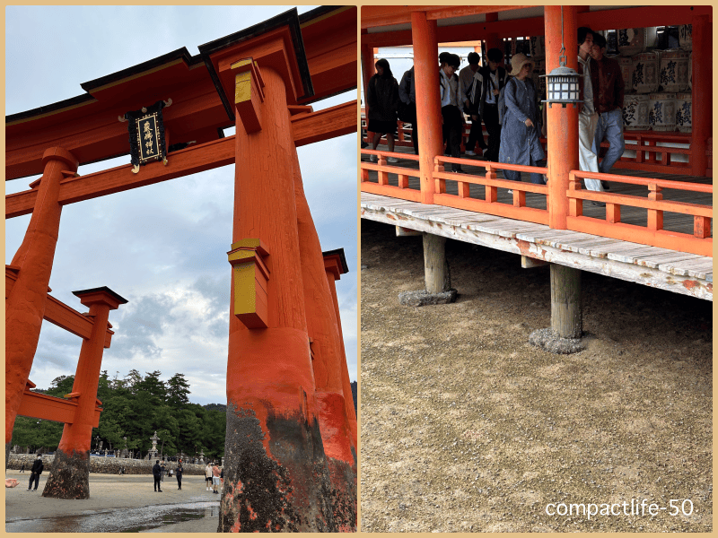 厳島神社干潮時